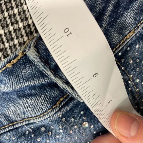 Melanie Line Sparkl Stud Embellished Slim Fit Jeans S - Picture 9 of 10
